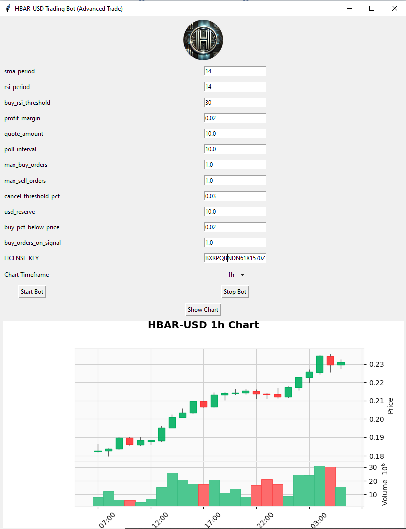 Coinbase HBAR/USD Bit Bot: Smart Trading & Strategy Tool
